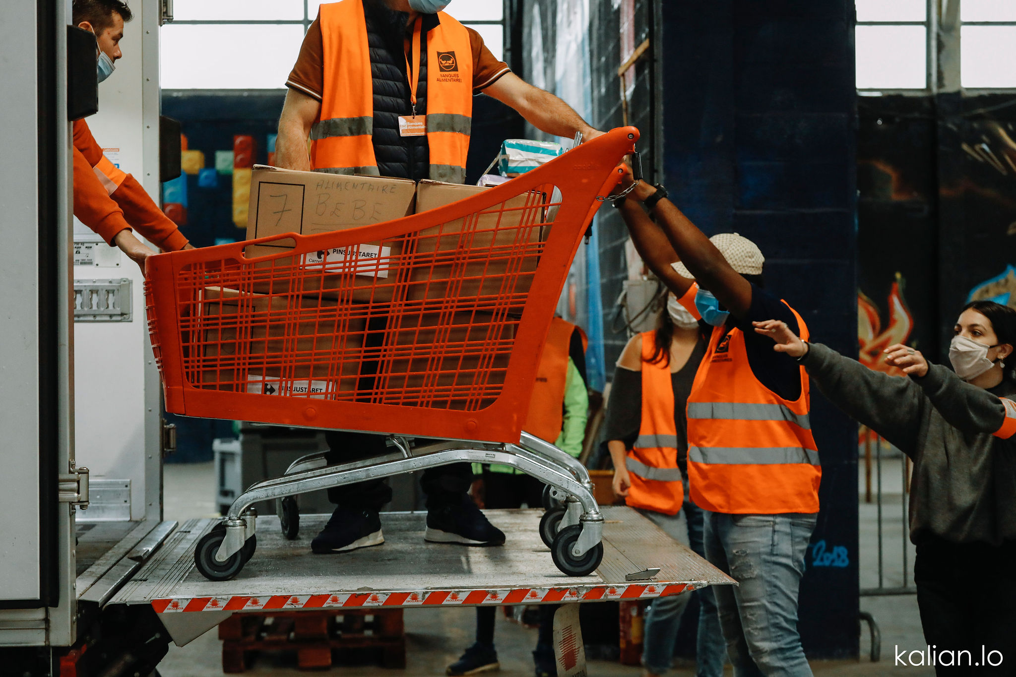 Grande collecte chariot - Banque Alimentaire Toulouse