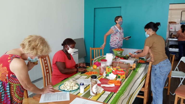Un atelier cuisine sur le thème de la conservation