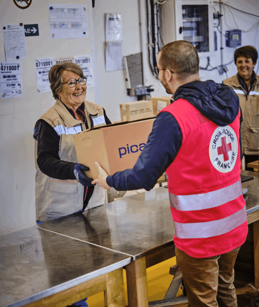 Echange de don entre donateur et associations partenaires